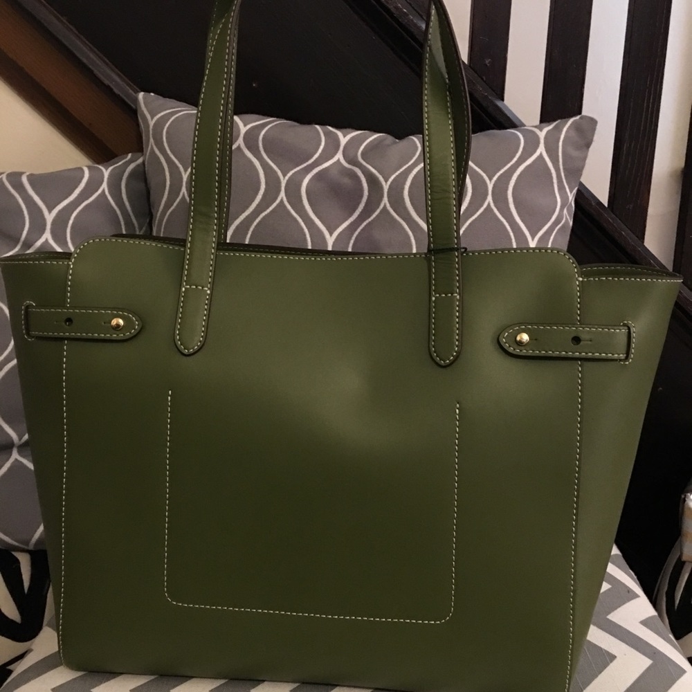 Lauren Ralph Lauren Handbag Tote - Leather - Picture 4 of 6